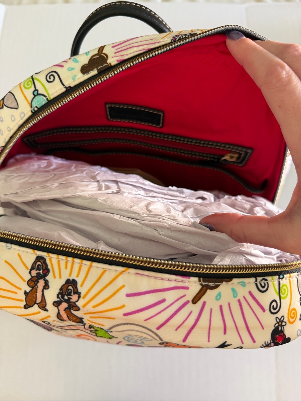 Dooney & Bourke Disney Sketch Print Backpack - Picture 8 of 11